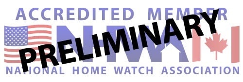 National Home Watch Association preliminary accreditation badge